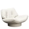 Lalea Pearl bush bouclè & soul-white leather Lounge Chair by Artefatto Design Studio