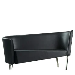 Lamentazioni Black Eco-Leather Sofa