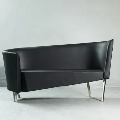 Lamentazioni Black Eco-Leather Sofa