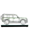 Land Rover Metal Wire Sculpture