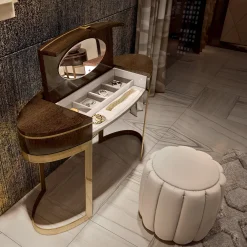 Lapis Eco Leather Pouf FB Collection