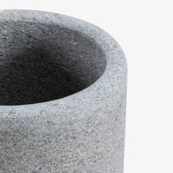 Lapis gray Peperino stone Vase Holder