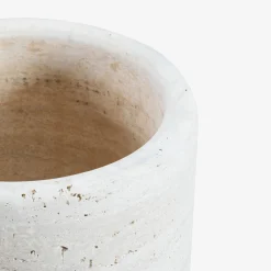 Lapis Travertine Vase Holder