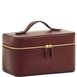 Large Amarena Leather Beauty Case