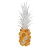 Large Amber Glass Pineapple