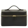 Large Black Leather Beauty Case