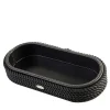 Large Black Oval Vide-Poche