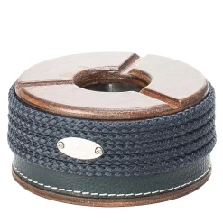 Large Blue Wooden Ashtray