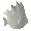 Large Ceramic Tropical Fish in Gray