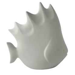 Large Ceramic Tropical Fish in Gray