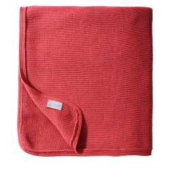 Large Coral Cashmere Blanket
