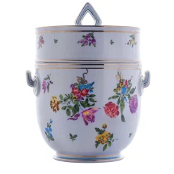 Large Floral Cooler/Ice Bucket with Bowl and Lid