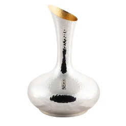 Large Hammered Silver&Gold Decanter