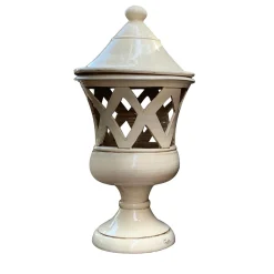 Large Ivory Lantern with Rhombuses