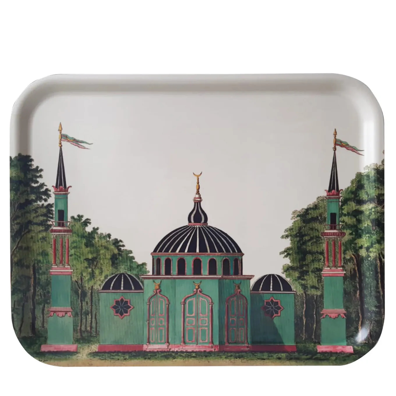 Large Orientalism Wooden Tray