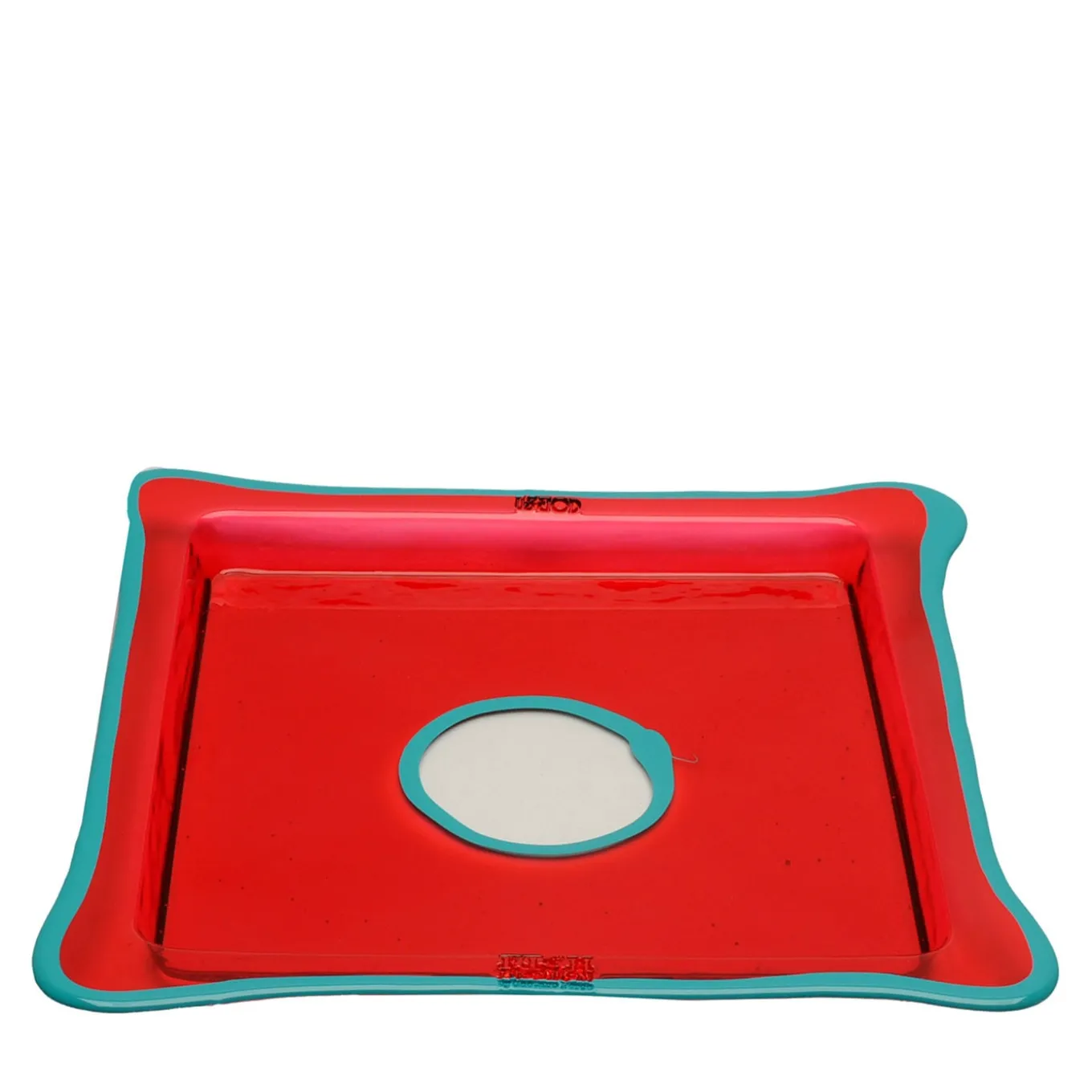 Large Red Square Try Vide Poches By Gaetano Pesce