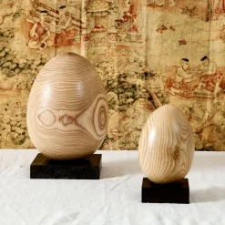 Large Uovo limited edition wood decorative object #14