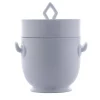 Large White Cooler/Ice Bucket with Bowl and Lid