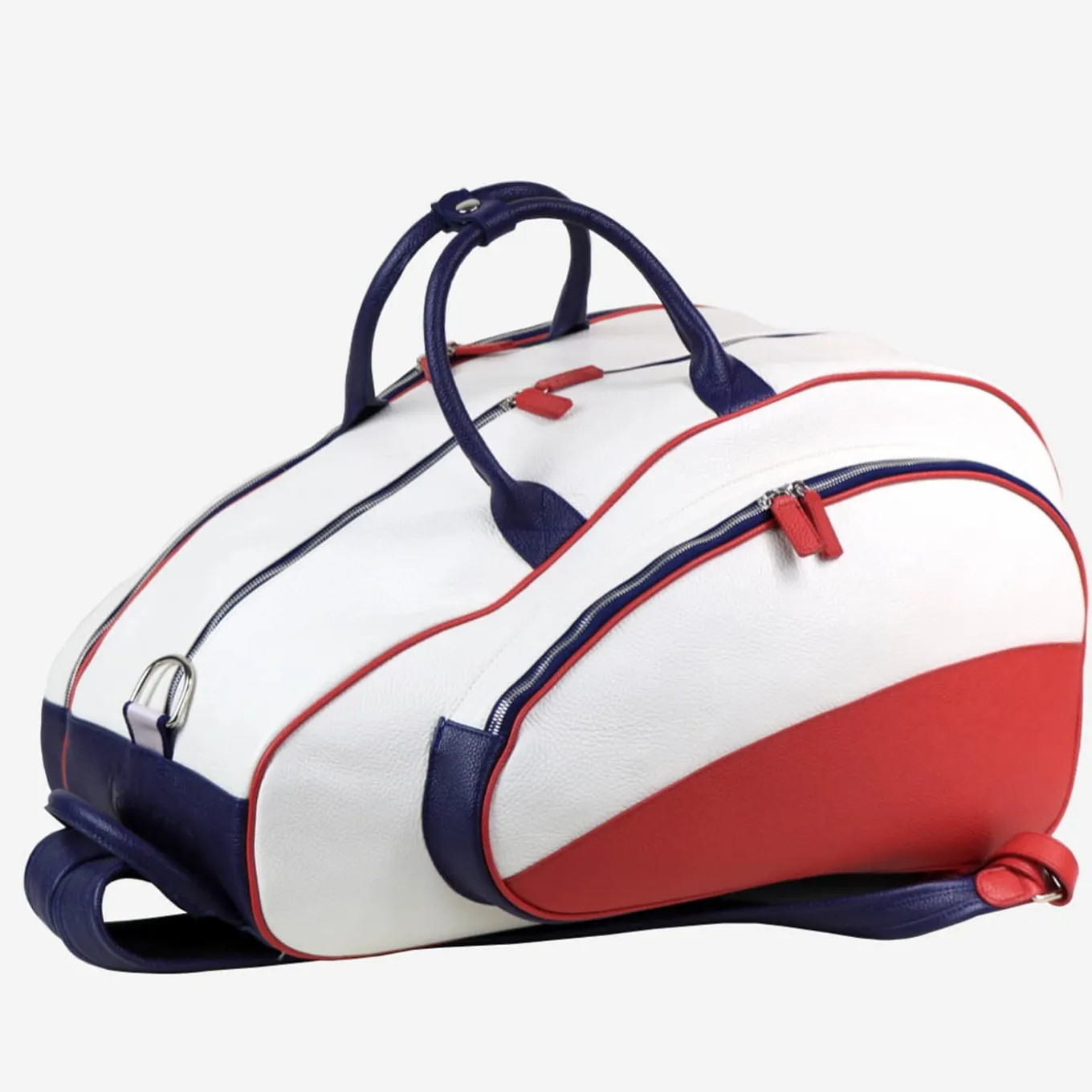 Large White/Blue/Red Padel and Pickleball Backpack