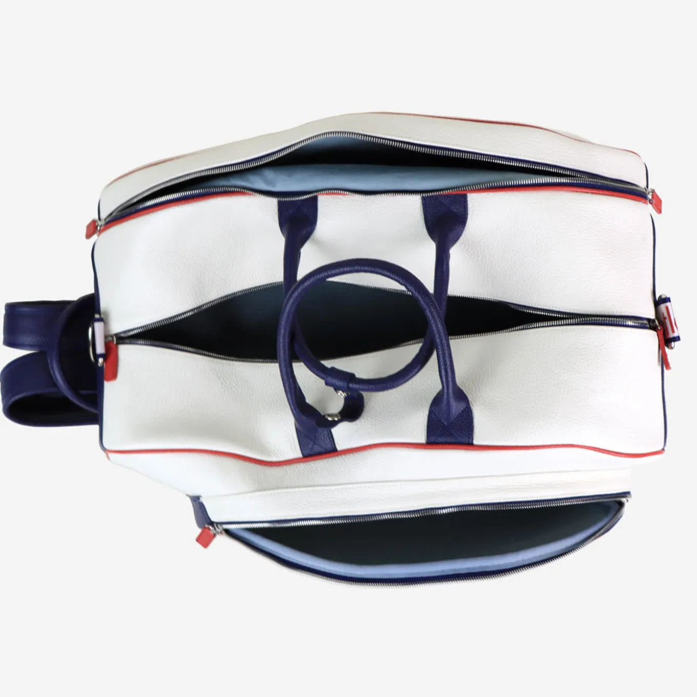 Large White/Blue/Red Padel and Pickleball Backpack