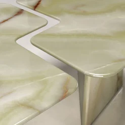 L'Armando Green Onyx Dining Table