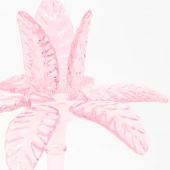 Las Palmas Large Pink Blown Glass Candle Holder