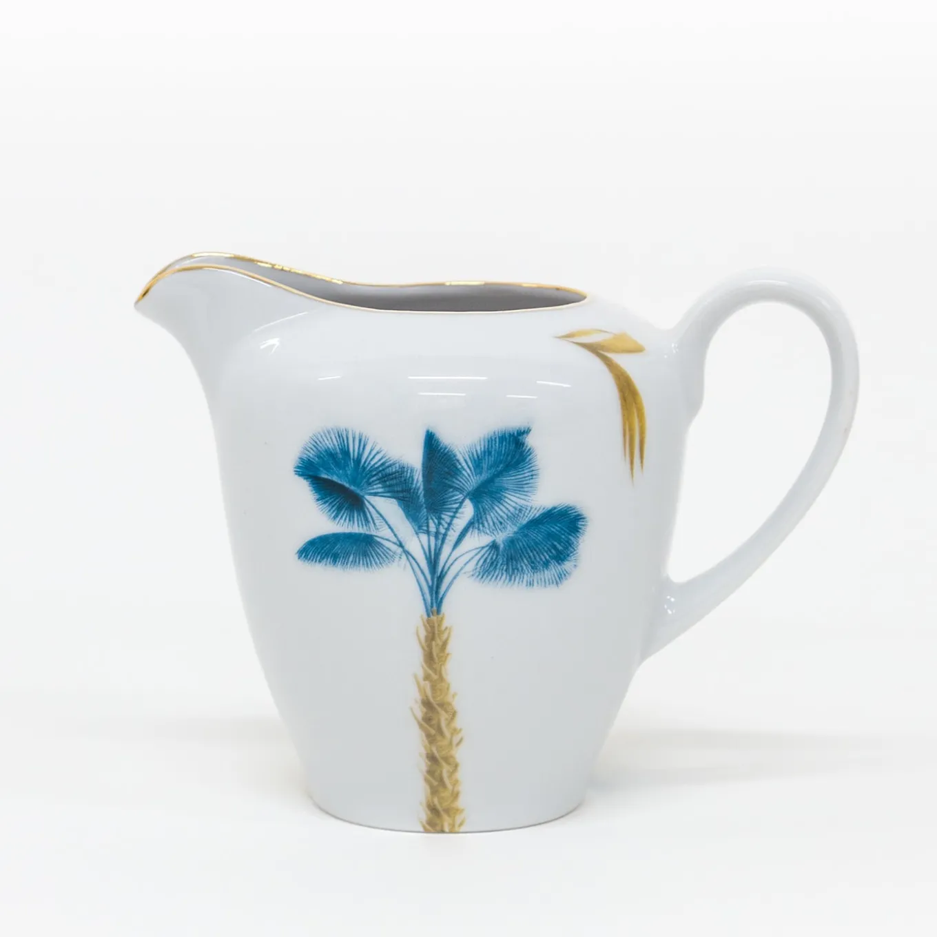Las Palmas Porcelain Tea Set with palm leaves decoration