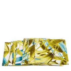 Las Palmas Set Of 6 Linen Napkins With Palm Leaves