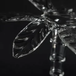 Las Palmas Transparent Blown Glass Dessert Stand