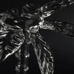 Las Palmas Transparent Blown Glass Dessert Stand