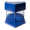 Last Call Gloss Blue Hexagonal Nightstand