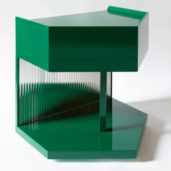 Last Call Gloss Green Hexagonal Nightstand
