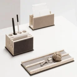 Latina Leather & Marble Envelope Holder