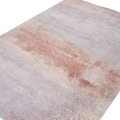 Lavender Haze & Silver Pink Hand-Knotted Rug