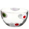 Le Diverse Oval-Based Dotted Bowl by Carlo Moretti