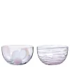 Le Diverse Set of 2 Pink Bowls