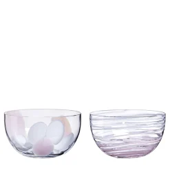 Le Diverse Set of 2 Pink Bowls