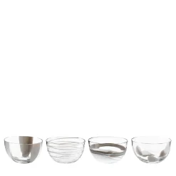Le Diverse Set of 4 White Bowls