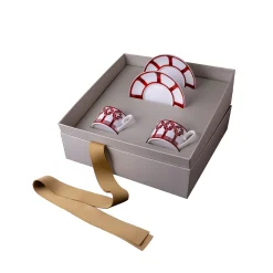 Le Loze dei Bei Palassi Set of 2 Tea Cups with Saucers