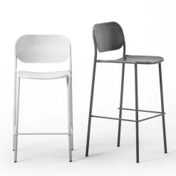 0179-LE Metis Dot Gray Bar Stool By Studio Gabbertas