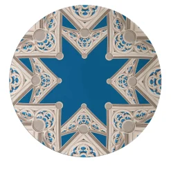 Le Volte Celesti 2 Porcelain Bread Plates with architectures #3