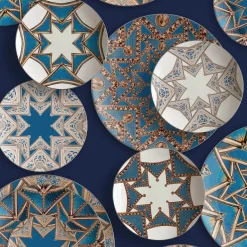 Le Volte Celesti 2 Porcelain Bread Plates with architectures #3