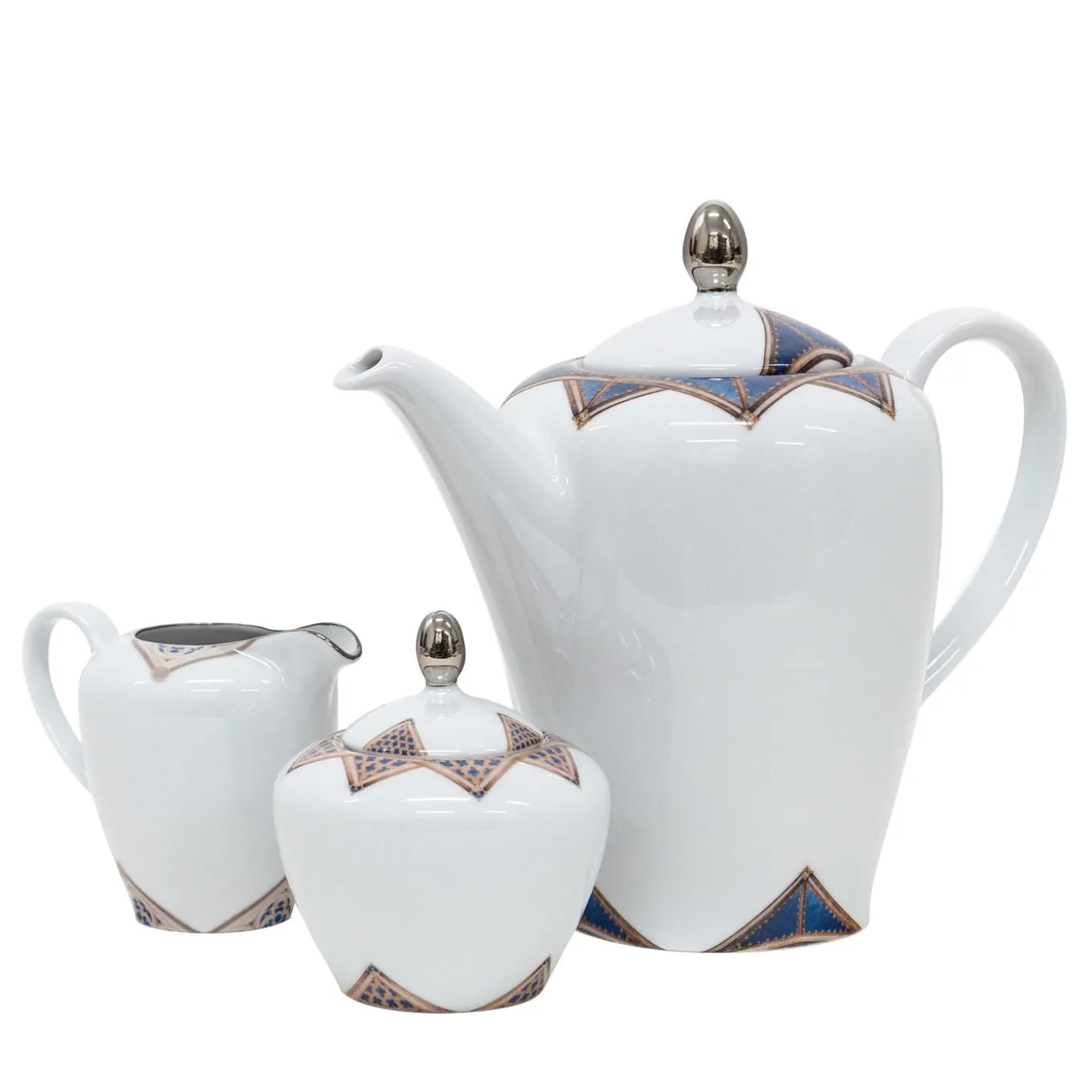 Le Volte Celesti Porcelain Tea Set with architectures