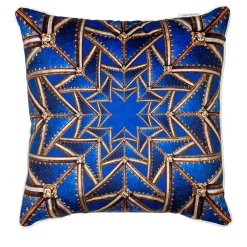 Le Volte Celesti velvet Cushion with architectures #1