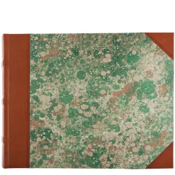 Leather Green Landscape Photo Album