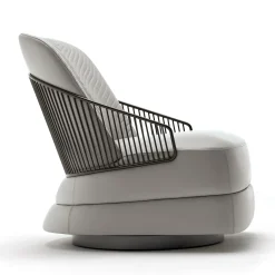 Leather Swivel chair by Castello Lagravinese Studio #1