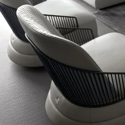 Leather Swivel chair by Castello Lagravinese Studio #1