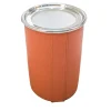 Leather Wine Cooler in Orange