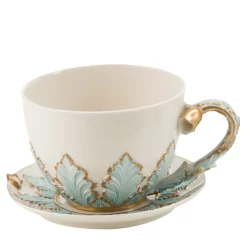 Leaves Tea Cup & Saucer