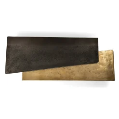 Lego Gold Alluminium And Black Marble Nesting Table